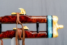 Redwood Burl Native American Flute, Minor, Mid A-4, #N3Ka (14)